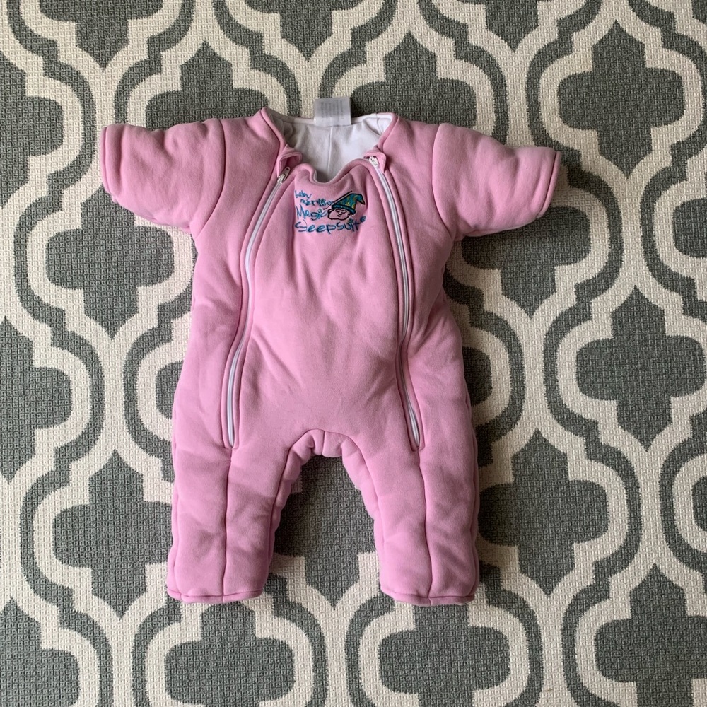 Merlin's Magical Sleep Suit pink small